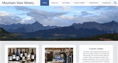 Desktop Screenshot of mountainviewwinery.com